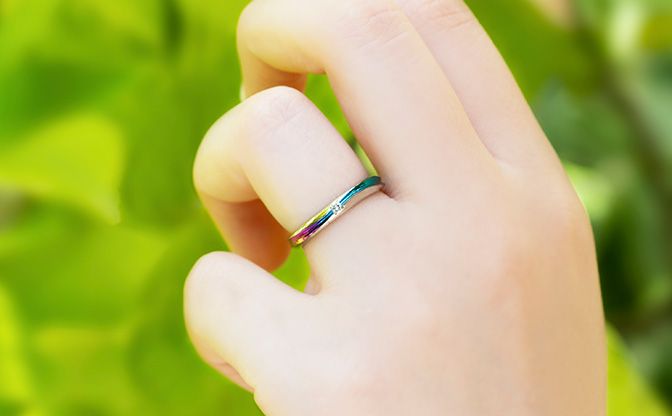 カラーチェンジOK】何色にできる？ジルコニウム結婚指輪の楽しみ方 